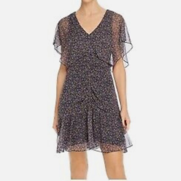 Parker Tacoma Silk Dress in Viceroy Funfetti Floral Size 4 - Picture 1 of 11